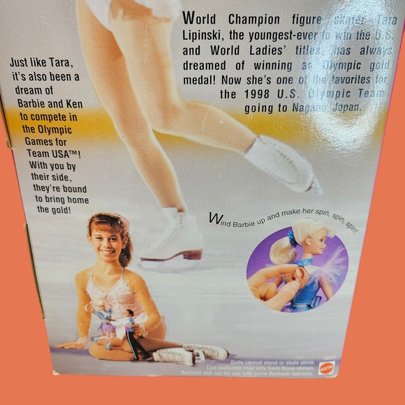 Vintage 1998 Olympic Skater Barbie Doll Nagano Winter Team USA Mattel 18501 - Picture 5 of 6